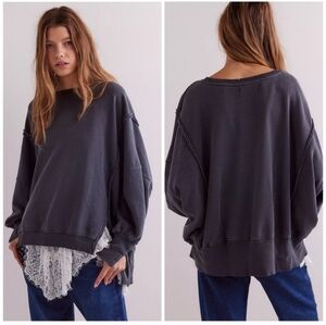 WE THE FREE by Free People Camden Sweatshirt in Black